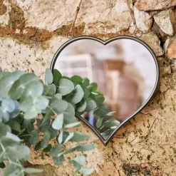 Fabrique de Styles Miroirs*Miroir cœur en fer et miroir - Cœur