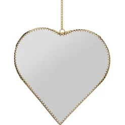 Fabrique de Styles Miroirs*Miroir cœur en laiton 20x21cm - Cœur