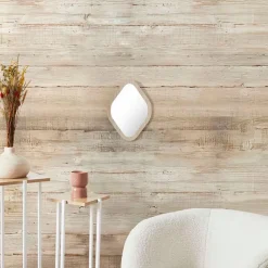 Fabrique de Styles Miroirs*Miroir losange en bois clair 25x34cm - Elio