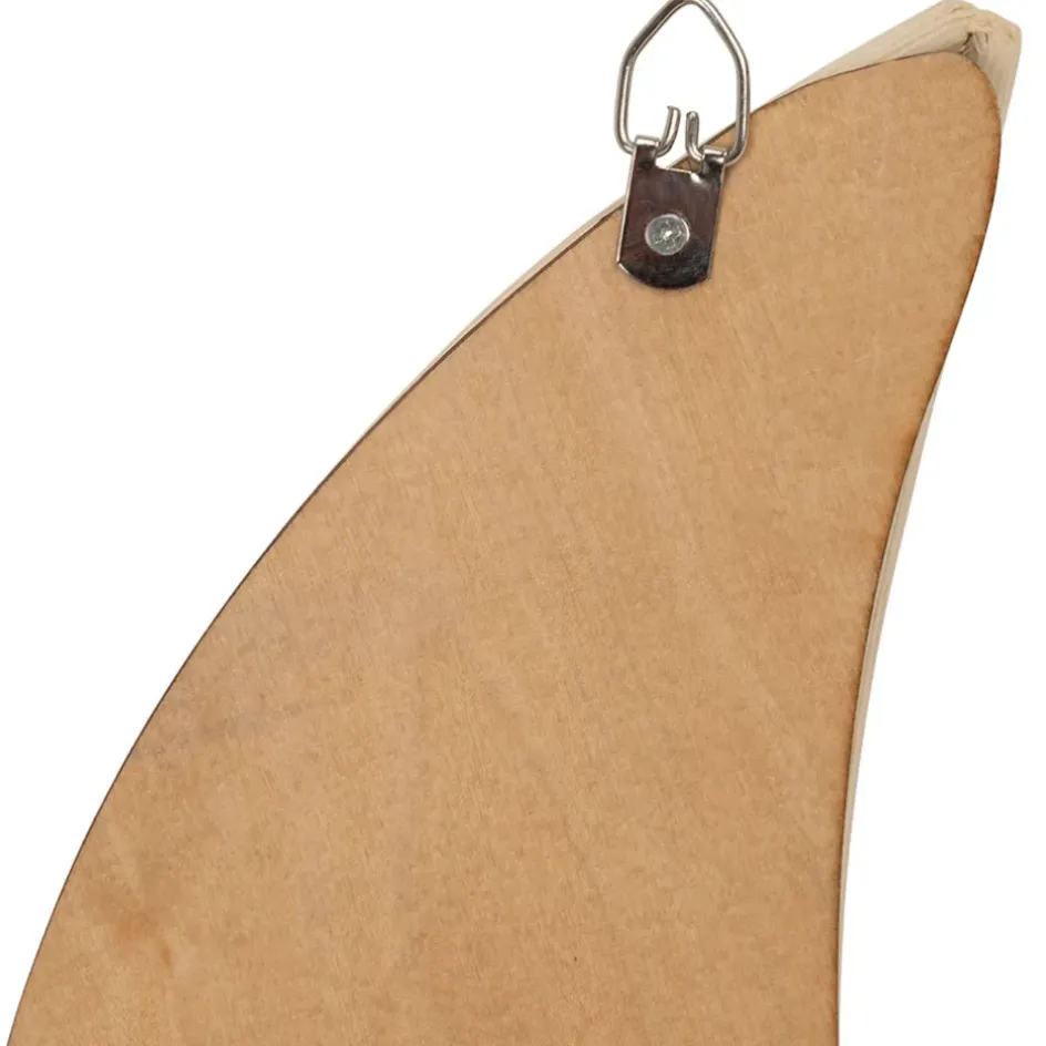 Fabrique de Styles Miroirs*Miroir lune en rotin 14x30cm