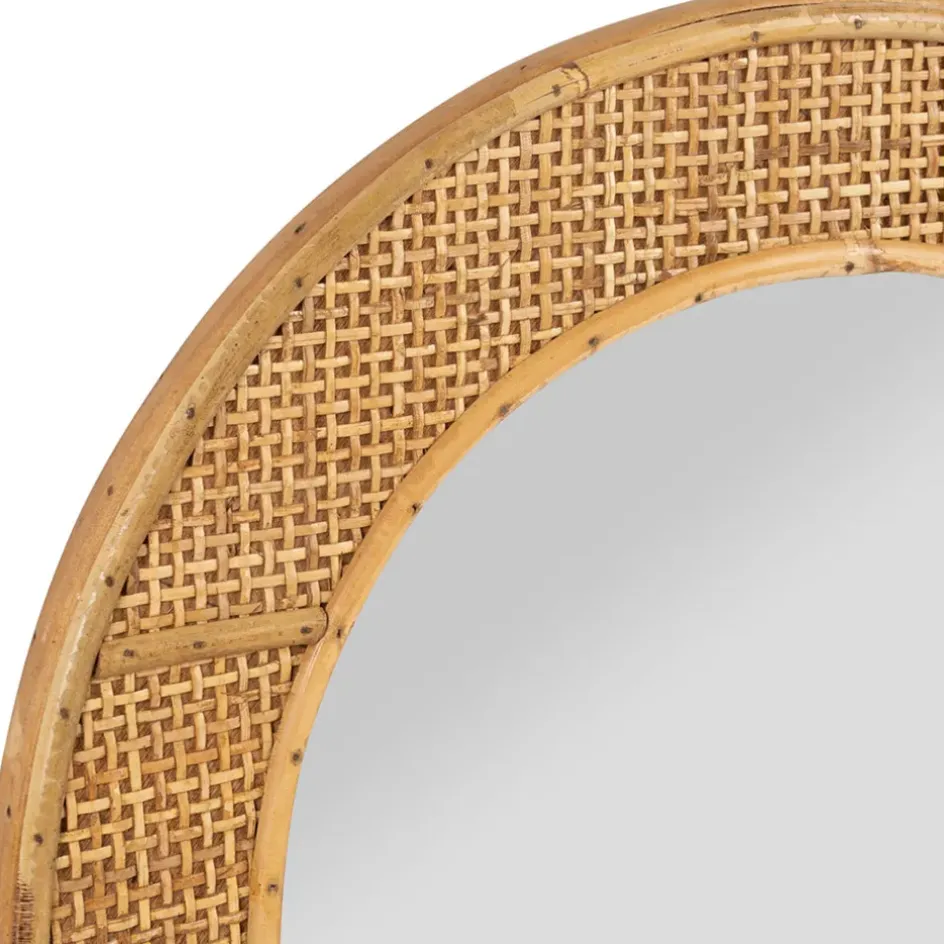 Fabrique de Styles Miroirs*Miroir ovale en rotin - Tamba