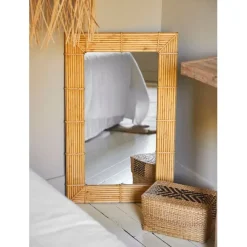 Fabrique de Styles Miroirs*Miroir rectangle en bambou 50x80cm - Owari