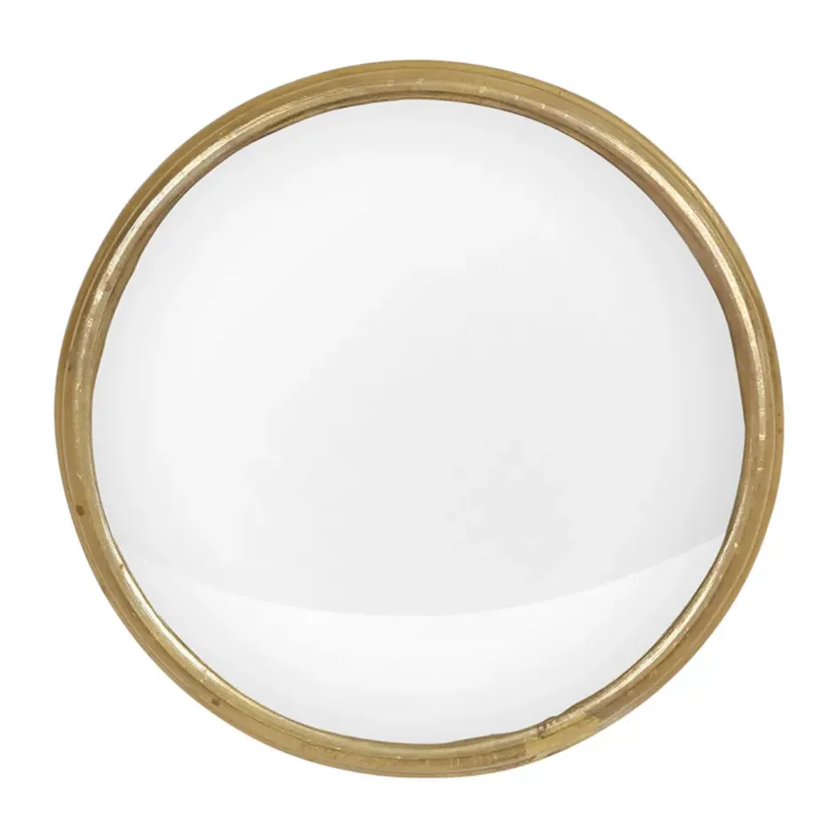 Fabrique de Styles Miroirs*Miroir rond convexe en laiton d14.5cm - Edman