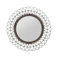 Fabrique de Styles Miroirs*Miroir rond en fer D31cm - Lore