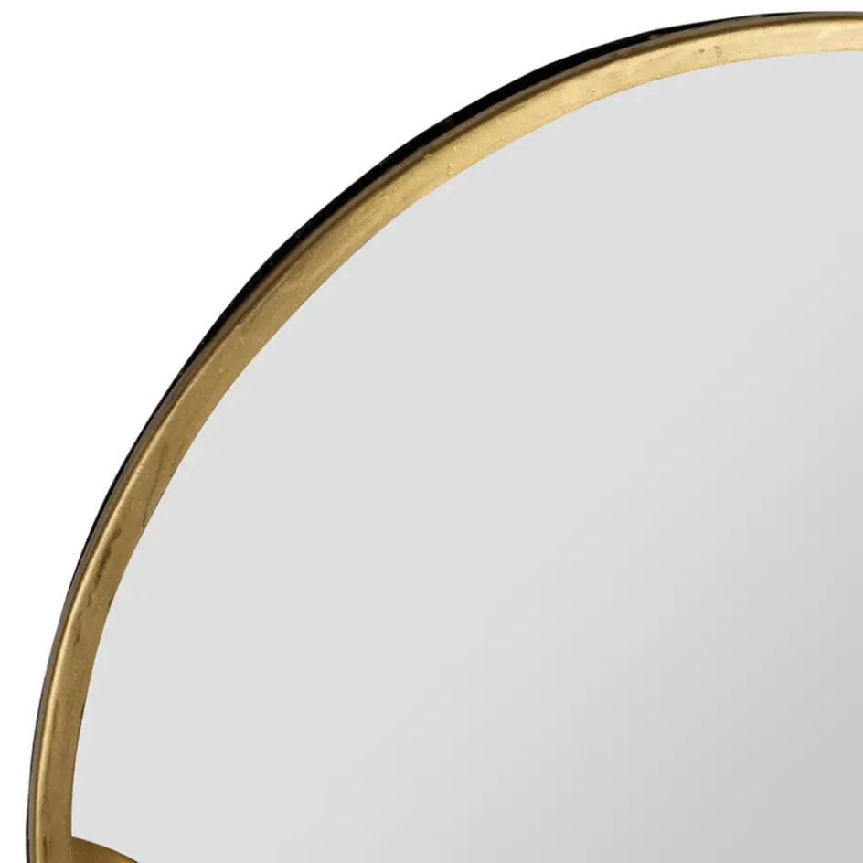 Fabrique de Styles Miroirs*Miroir rond en laiton et miroir d25cm - Belisama