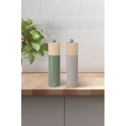 Fabrique de Styles Salières Et Poivrières*Moulin à poivre vert fougère h21.5cm - Boreal