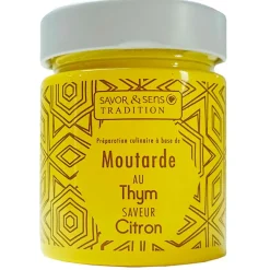 Fabrique de Styles Condiments Et Épices*Moutarde saveur thym & citron (pot )