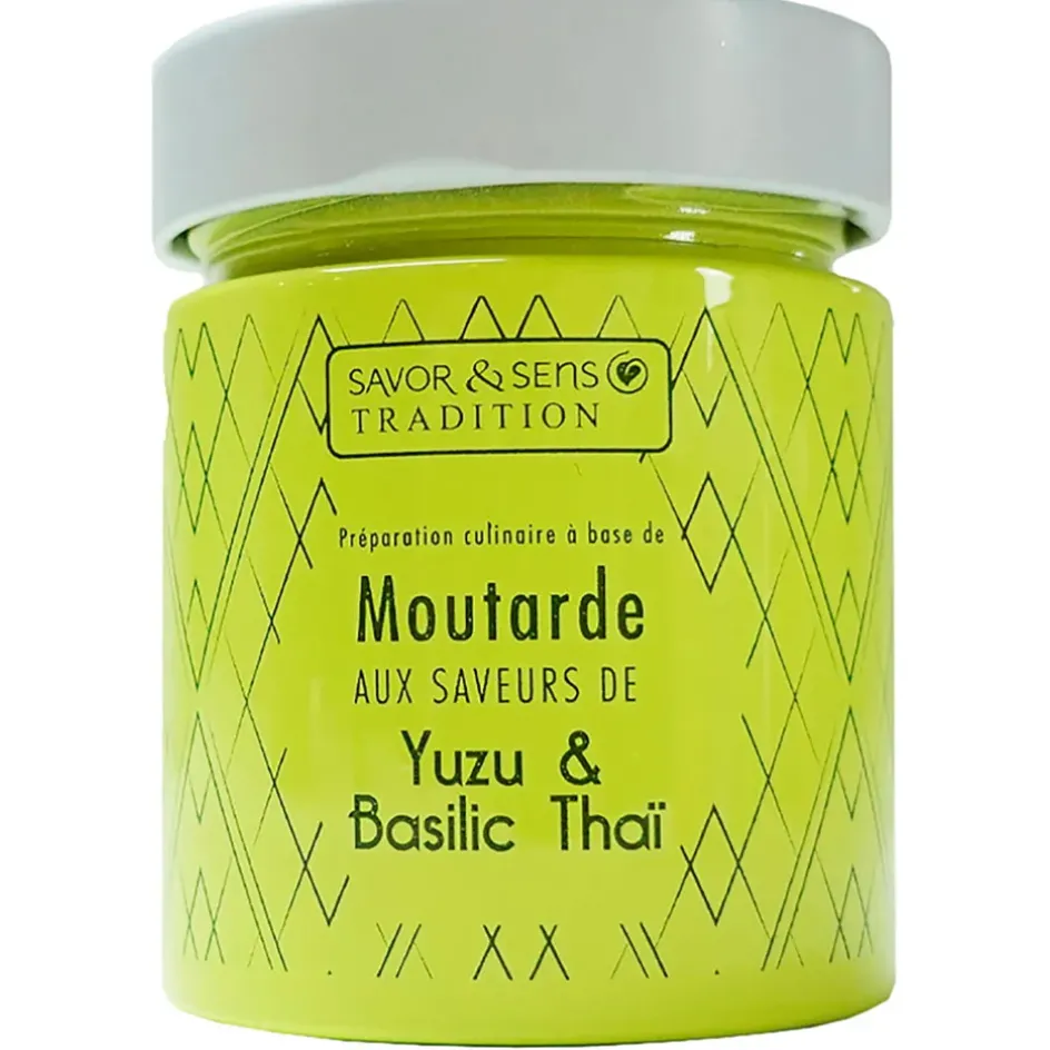 Fabrique de Styles Condiments Et Épices*Moutarde saveur yuzu et basilic thai