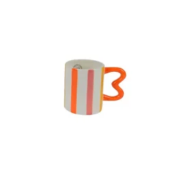 Fabrique de Styles Tasses Et Mugs*Mug en dolomite rayé avec anse
