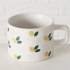Fabrique de Styles Tasses Et Mugs*Mug en grès citron blanc 32cl