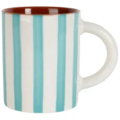Fabrique de Styles Tasses Et Mugs*Mug en grès rayé et blanc 40cl - Alaria