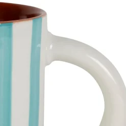 Fabrique de Styles Tasses Et Mugs*Mug en grès rayé et blanc 40cl - Alaria