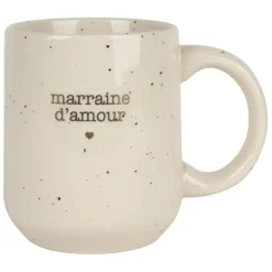 Fabrique de Styles Tasses Et Mugs*Mug marraine en grès moucheté 35cl