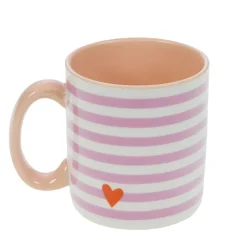 Fabrique de Styles Tasses Et Mugs*Mug rayé et blanc en porcelaine - Ella