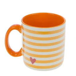 Fabrique de Styles Tasses Et Mugs*Mug rayé rouge et blanc en porcelaine - Ella