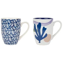 Fabrique de Styles Tasses Et Mugs*Mugs x2 et parme 37.5cl en porcelaine - funny