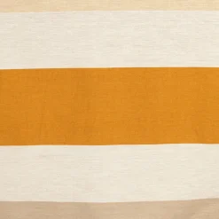 Fabrique de Styles Nappes*Nappe en coton écru et orange 250x145cm - Famille