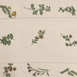 Fabrique de Styles Nappes*Nappe en coton naturel et vert 230x160cm - Juline