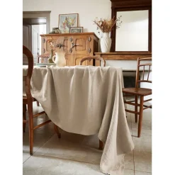 Fabrique de Styles Nappes*Nappe rectangle en lin lavé 170x250cm - Soline
