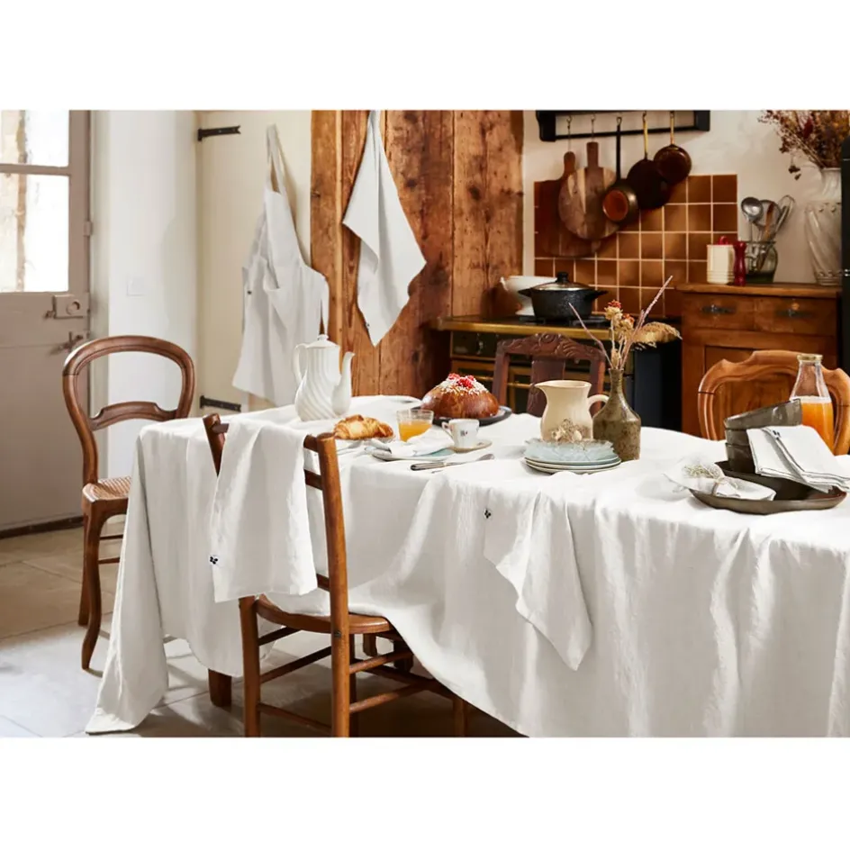 Fabrique de Styles Nappes*Nappe rectangle en lin lavé 170x250cm - Soline