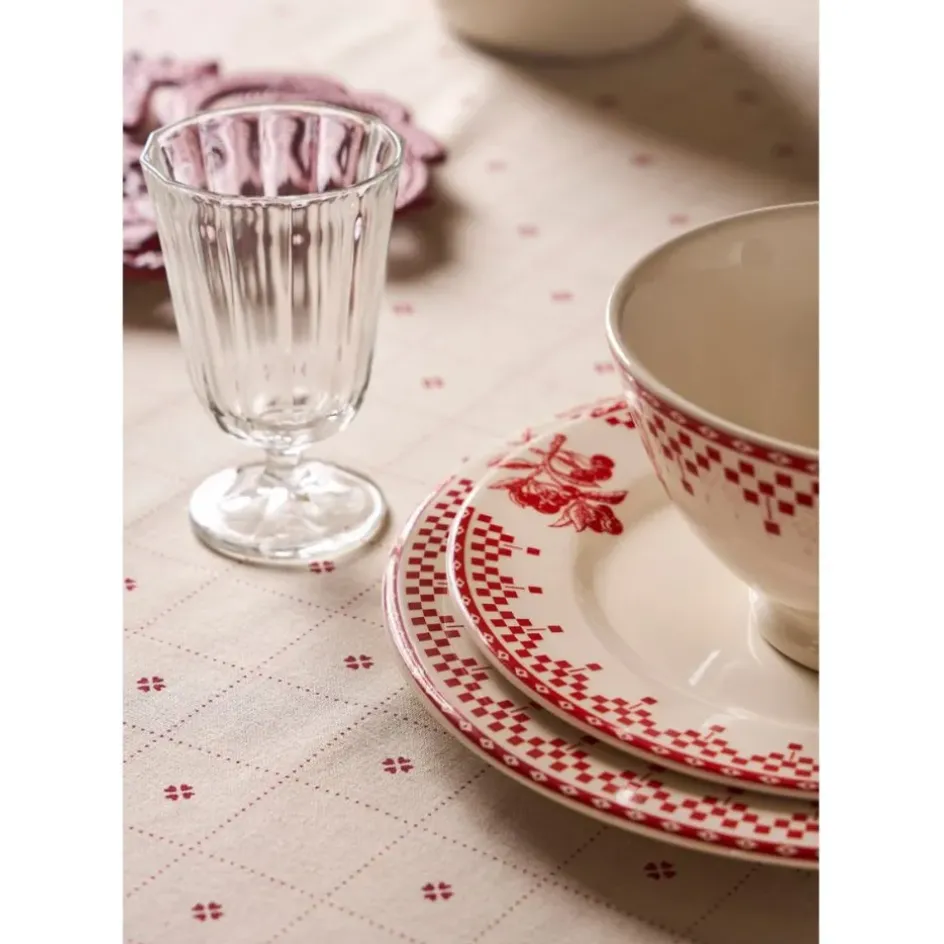 Fabrique de Styles Nappes*Nappe rectangulaire en coton blanc et 250x160cm - P'tits cœurs