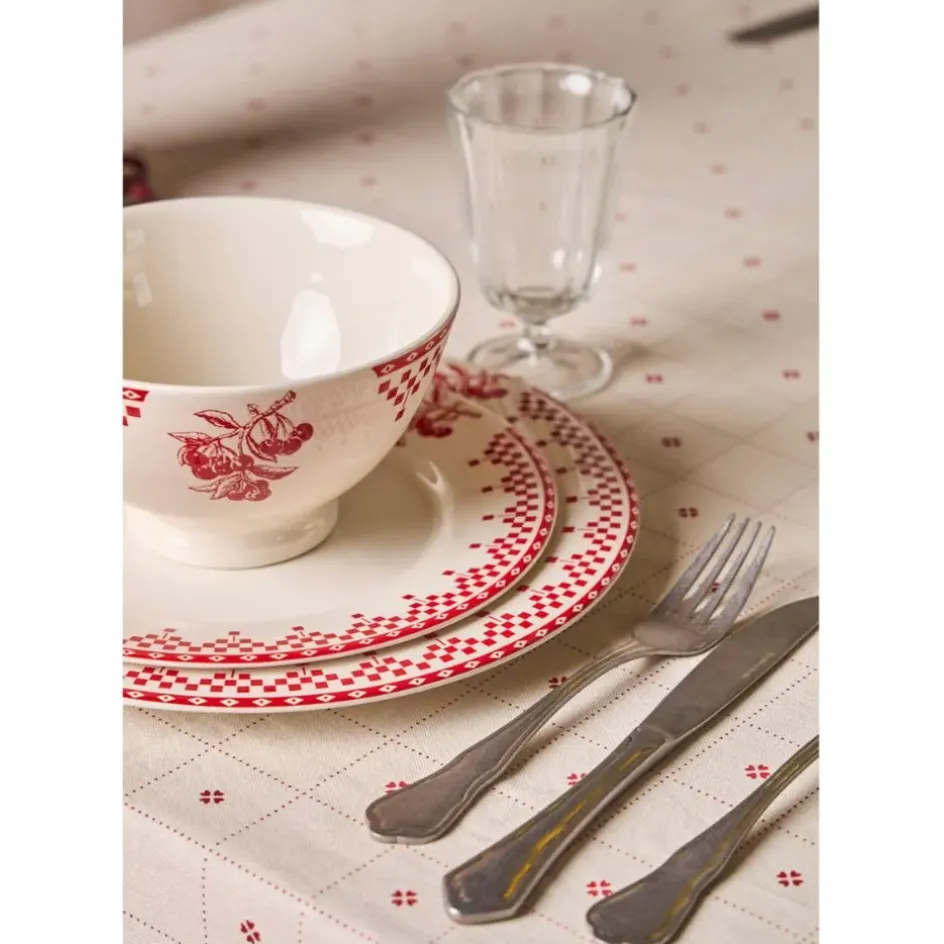 Fabrique de Styles Nappes*Nappe rectangulaire en coton blanc et 250x160cm - P'tits cœurs