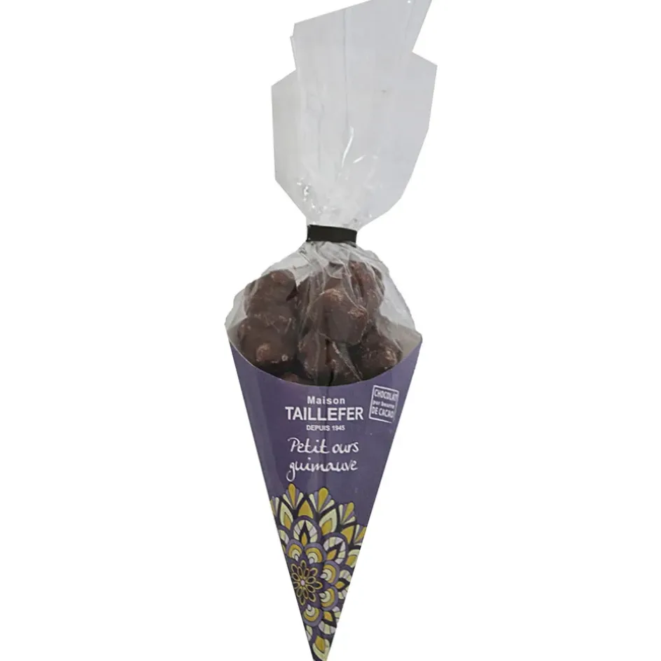 Fabrique de Styles Chocolats Et Confiseries*Nounours guimauve enrobee chocolat lait cornet 120g
