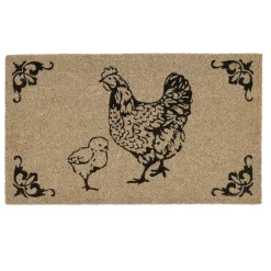 Fabrique de Styles Paillassons*Paillasson basse cour en coco naturel 73x43cm