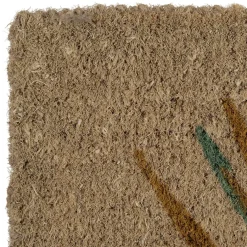 Fabrique de Styles Paillassons*Paillasson palmier bleu 73x43cm