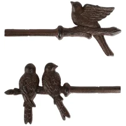 Fabrique de Styles Accessoires De Rideaux*Paire d'embouts fauvette acc-rideau en Fonte