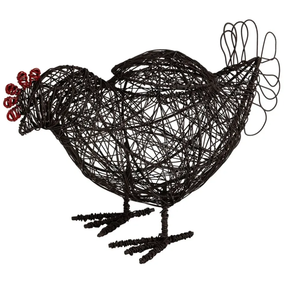 Fabrique de Styles Paniers Et Corbeilles*Panier coq en fer - Campagne