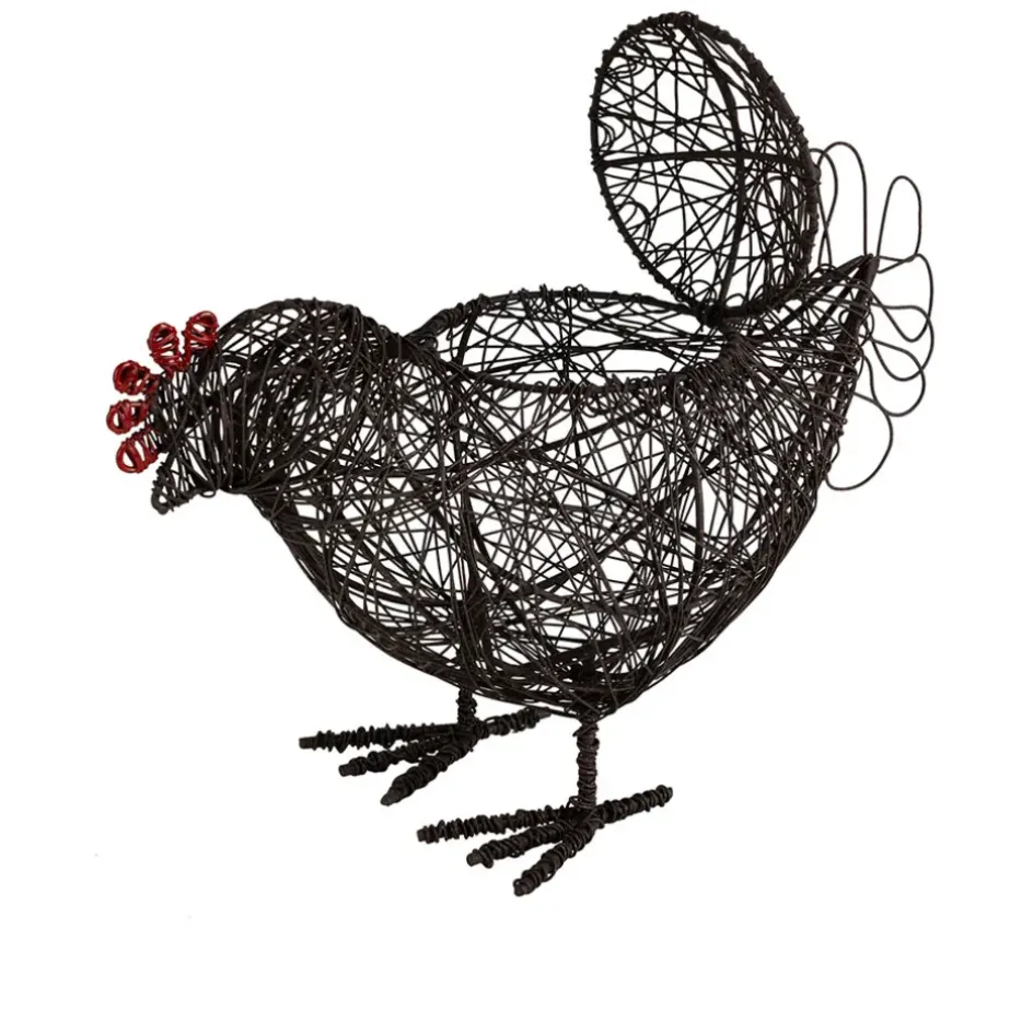 Fabrique de Styles Paniers Et Corbeilles*Panier coq en fer - Campagne