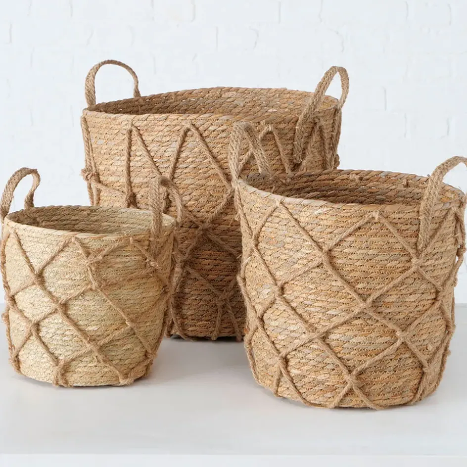 Fabrique de Styles Paniers Et Corbeilles*Panier en zostère 31x31cm - Katunia