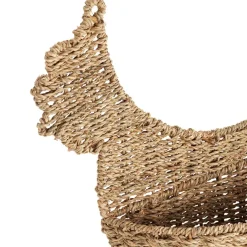 Fabrique de Styles Paniers Et Corbeilles*Panier mural poule en jonc de mer 42x38cm - Chaumière