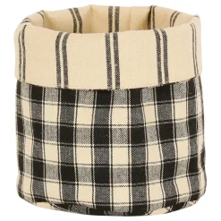Fabrique de Styles Paniers Et Corbeilles*Panière à pain en coton à carreaux - Campagne