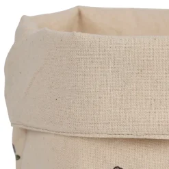 Fabrique de Styles Paniers Et Corbeilles*Panière à pain en coton naturel et vert d15cm - Juline