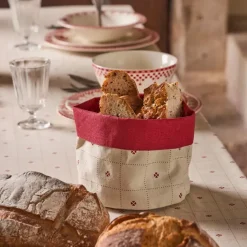 Fabrique de Styles Paniers Et Corbeilles*Panière à pain en coton - P'tits Cœurs