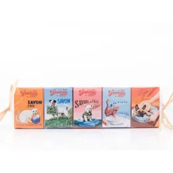 Fabrique de Styles Savon Solide*Papillotte de 5 savons 25g en etuis chat/chien