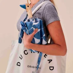 Fabrique de Styles Accessoires Mode*Parapluie compact manche tête de canard denim moon