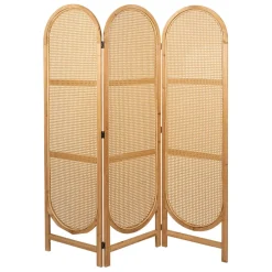Fabrique de Styles Têtes De Lit Et Paravents*Paravent en sapin et rotin 150xh180cm - Balamea