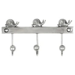 Fabrique de Styles Patères*Patere 3 crochets escargot 10x6x2cm laiton