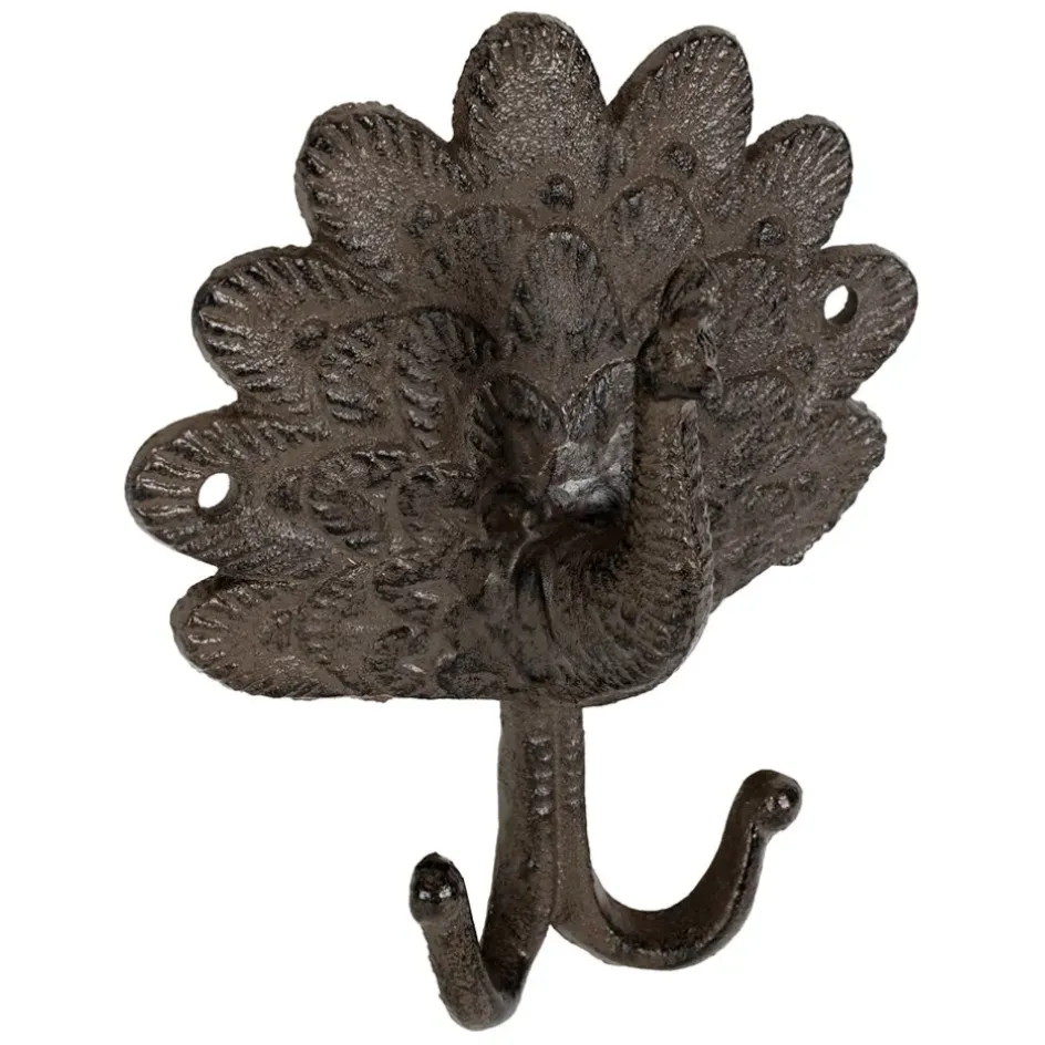 Fabrique de Styles Patères*Patère double paon en fonte