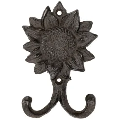 Fabrique de Styles Patères*Patère double tournesol en fonte