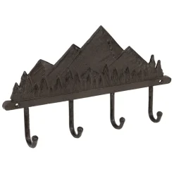 Fabrique de Styles Patères*Patères 4 crochets Montagnes en fonte - Montagne