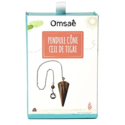 Fabrique de Styles Méditation Et Yoga*Pendule cône lisse en œil de tigre