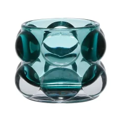 Fabrique de Styles Photophores, Bougeoirs Et Lanternes*Photophore en verre émeraude h6.5cm - Tanri