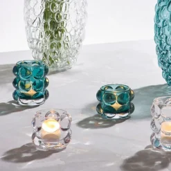 Fabrique de Styles Photophores, Bougeoirs Et Lanternes*Photophore en verre h6.5cm - Tanri