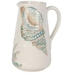 Fabrique de Styles Carafes Et Pichets*Pichet en faïence bleu et beige 5l - Bord De Mer