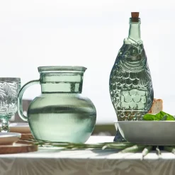 Fabrique de Styles Carafes Et Pichets*Pichet en verre recyclé sablé 2.3l - Aheli