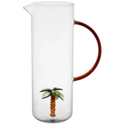 Fabrique de Styles Carafes Et Pichets*Pichet palmier en verre 1l - Colorea